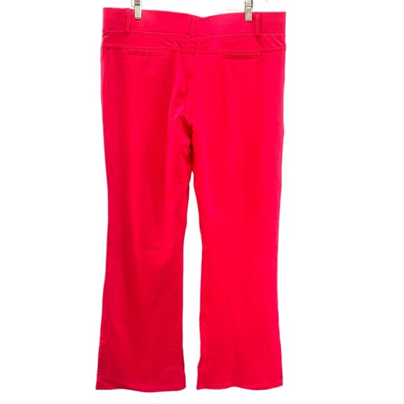 Kay Unger New York Ponte Bootcut Pants Women's 3X Magenta Wrinkle Free Stretch - Picture 4 of 16